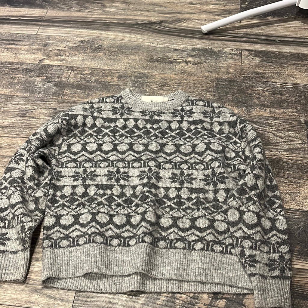 Grey Patterned Sweater